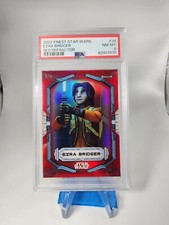 2022 Topps Finest Star Wars #34 Ezra Bridger /5 Red PSA 8