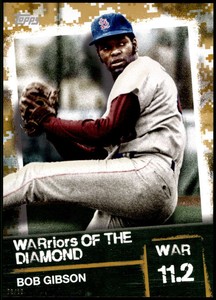 Bob Gibson 2020 Topps WARriors of the Diamond 5x7 Gold #WOD-22 /10 Cardinals 