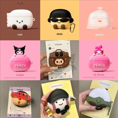 Funda 3D creativa de dibujos animados para nuevos Airpods 4 Pro 2 Gen cubierta protectora a prueba de golpes Foto 1 de 4