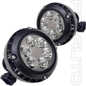 Fit 2007-2014 Ford Mustang Escape Explorer LED Clear Lens Fog Driving Lights Kit - Picture 1 of 10