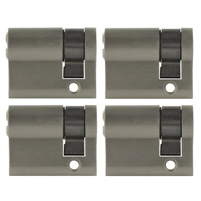 LÖWEN SICHERHEIT 4x Halbzylinder 40mm 30/10 +20 Schlüssel Tür Zylinder Schloss Gleichschließend