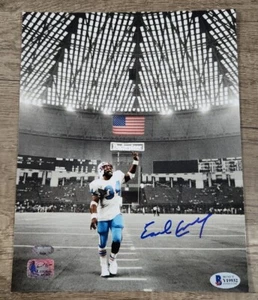 EARL CAMPBELL Signed Autographed 8x10 Photo OILERS SAINTS HOF BECKETT COA - Picture 1 of 4