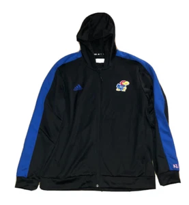Neu Adidas Kansas Jayhawks Aeroready FZ Jacke Hoodie für Herren schwarz H45678 S $ 85 - Bild 1 von 2