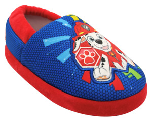PAW PATROL CHASE & MARSHALL Plush Slippers House Shoes Sz 7-8, 9-10 or 11-12 NWT