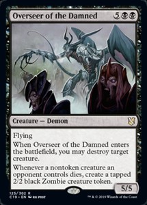 Light Play, English MTG Regular Overseer of the Damned Commander 2019 Magic the 