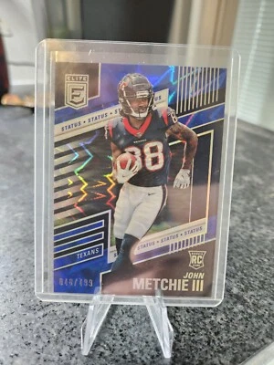 John Metchie III 2022 Panini Donruss Elite Blue Shimmer RC #’d 400/499 No.12 - Image 1 of 2
