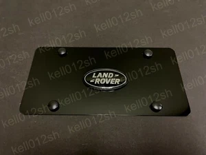 1pc 3D Black Trim LR LOGO Emblem Aluminum BLACK FRONT License Plate +screwcaps - Bild 1 von 4