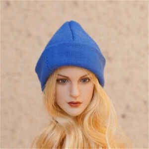 1:6 Royal Blue Knitted Hats Caps For 12'' Female Male PH TBL Action Figure Head