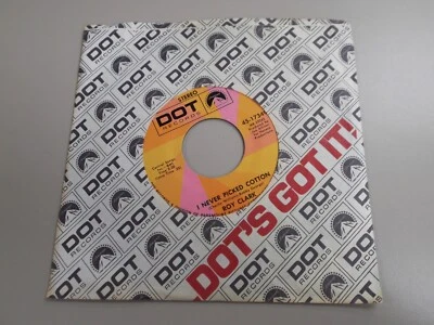 Roy Clark - I Never Picked Cotton / Lonesome Too Long - DOT 45-17349 - NM - Image 1 of 4