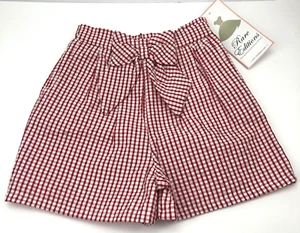 Rare Editions Pink & White Striped Girls Size 7 Flex Waist Shorts - Picture 1 of 4