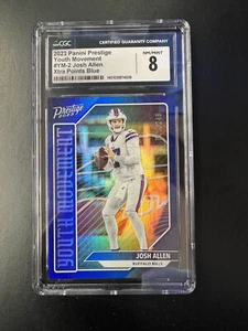 2023 Panini Prestige  Xtra Points Blue #YM-2 Josh Allen /249 CGC 8 (49/249) - Picture 1 of 2