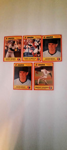1991 JIMMY DEAN "SIGNATURE EDITION" BASEBALL 5 CARD LOT