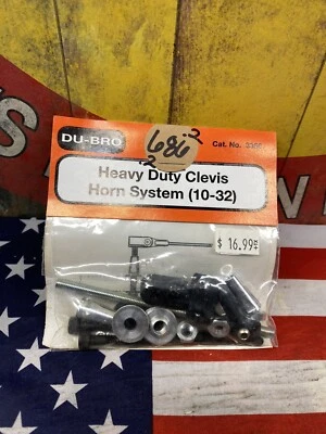 Dubro 3356 Heavy Duty Clevis Horn System {10-32} NEW USA SHIPPED - Image 1 of 3