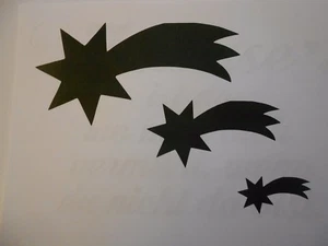 Schablone " Sternschnuppen " auf A4 - Bild 1 von 1