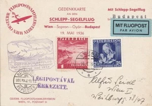 1936 AUSTRIA, Vienna - Budapest Cartolina Speciale Muller 208 - Picture 1 of 1
