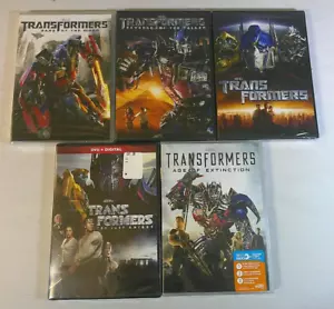 Transformers 1 2 3 4 & 5 DVD Lot : ALL NEW / FACTORY SEALED - Foto 1 di 2