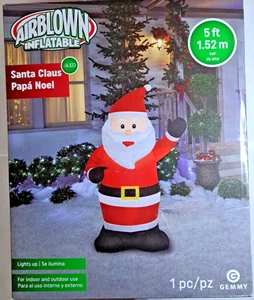 Papá Noel inflable soplado por aire - Imagen 1 de 7