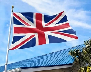 Bandera del Reino Unido 2 pies x 3 pies 60*90 cm Banderas Cruz de San Jorge Ojales ingleses Stock del Reino Unido - Imagen 1 de 3