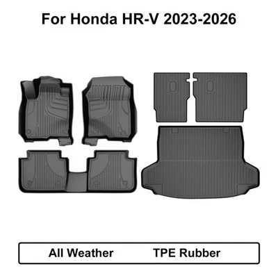 TPE Floor Mats & Cargo Liner & Backrest Mat for Honda HR-V 2023-2026& ADX 2025 Foto 1 de 4