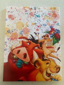 LION KING-FRAMED STRETCHED CANVAS PRINT-ART-READY TO HANG-30CMx40CM - Picture 1 of 8