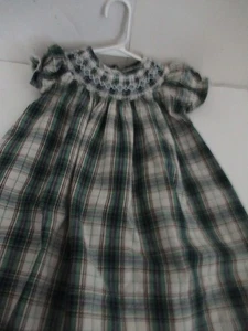 Abito P77 bambina taglia 2T verde fumè marrone bianco Lil Cactus - Foto 1 di 6