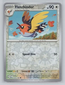 2024 Fletchinder 122/142 Reverse Holo SCR Base Set Standard Stage 1 Pokemon - Picture 1 of 2