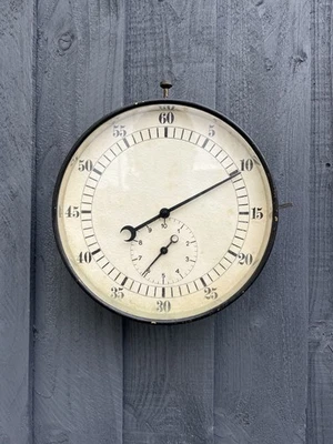 ANTIQUE GERMAN JUNGHANS LABRATORY WALL 10 MINUTE TIMER STOP CLOCK WATCH VINTAGE - Image 1 of 4
