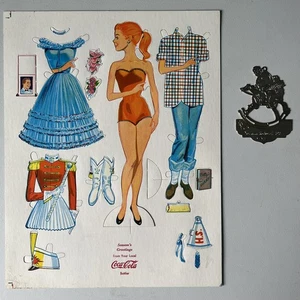 Coca Cola Papierpuppe & Ornament | Season's Greetings From Your Local Bottler - Bild 1 von 9