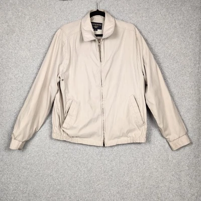 Dockers Jacket Mens Large Full Zip Lined Bomber Classic Pockets Nylon Blend - Image 1 of 4