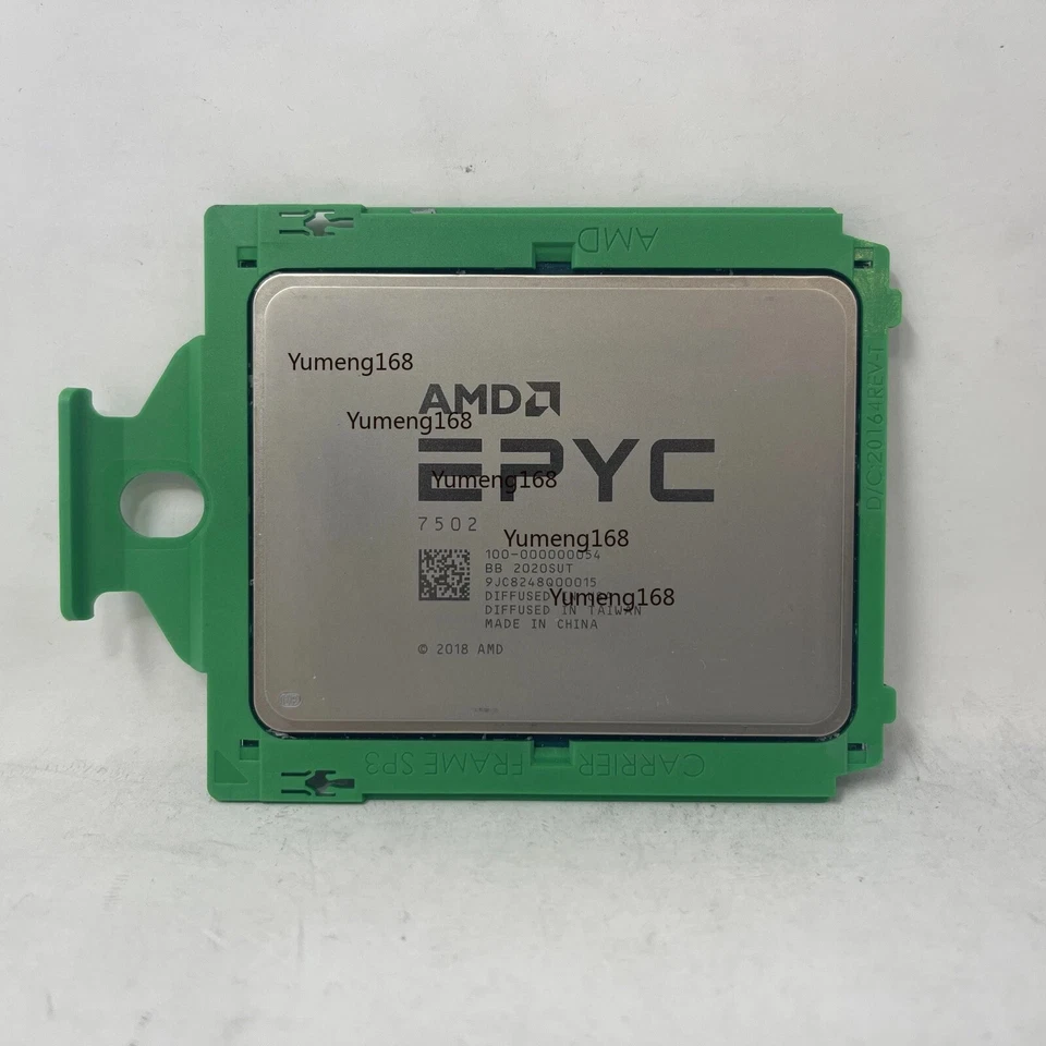 AMD epyc 7502 CPU processor 2.5ghz 32-core 128mb cache sp3 180w 100 000000054 - Image 1 of 1