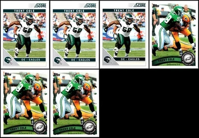 Lote de tarjetas Trent Cole (6) 2011 - Una verdadera joya - ¡Haz que cada día sea especial! Foto 1 de 2
