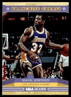 2012-13 Hoops Franchise Greats Magic Johnson Los Angeles Lakers #1 - Image 1 of 2