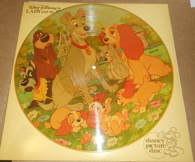 WALT DISNEY'S LADY AND THE TRAMP - PICTURE DISC - DISNEYLAND 3103 - Image 1 of 2