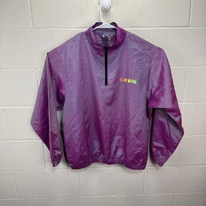Vintage Wise Guy Surf Gear Jacke Herren XL 90s Windbreaker Neon Iridescent Retro - Bild 1 von 20