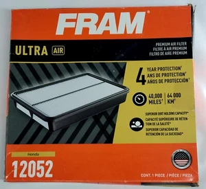 FRAM Ultra Air 12052-Premium Engine Air Filter for Select Honda Vehicles - Foto 1 di 2