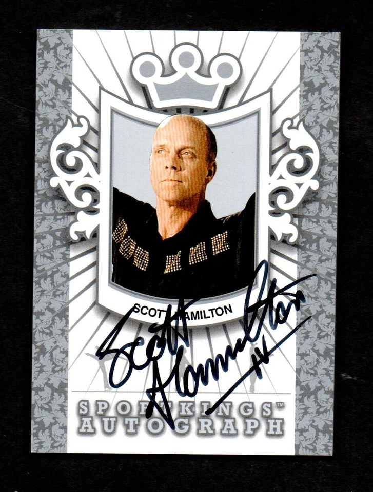 2010 Sportkings亲笔签名斯科特·汉密尔顿奥运会人偶滑冰者SP /25* — 第 1/2 张图片