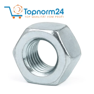 Sechskantmuttern Muttern verzinkt DIN 934 M2 M3 M4 M5 M6 M8 M10 M12 M14 M16-8.8  - Bild 1 von 2