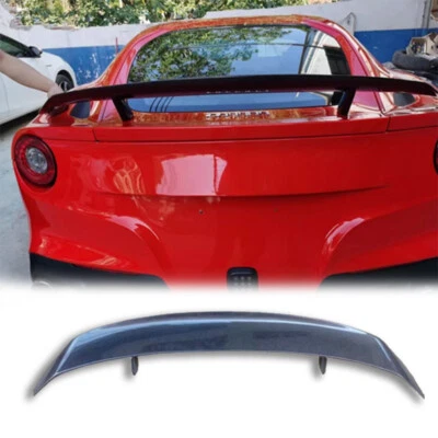Alerón trasero de fibra de carbono real para Ferrari estilo V Foto 1 de 4