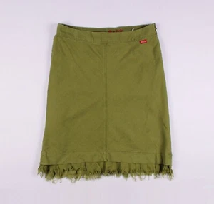 Miss Sixty Vintage Y2K 2000's Grunge Linen Blend Straight Midi Skirt Size S - Picture 1 of 8