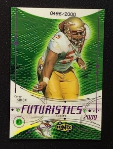 2000 Upper Deck Ionix Futuristics /2000 #65 Corey Simon (RC) - Florida State - Picture 1 of 2