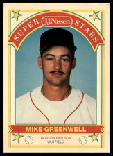 1989 J.J. Nissen Super Stars Mike Greenwell Boston Red Sox #6