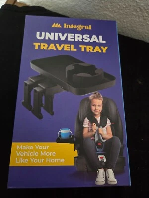 Adjustable Travel Tray - Universal Quick Attach Clamps for Car Seats, Strollers, - Image 1 of 4