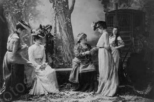 Gypsy Fortune Teller 1900s Professional Photo Lab Reprint - Imagen 1 de 1