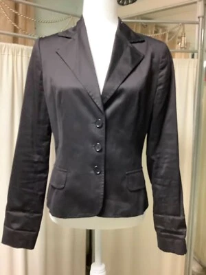 Dolce Gabbana black cropped cotton pockets button blazer jacket 44 - Image 1 of 4