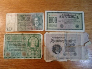 GERMAN BANKNOTES - 1920's - read description - Picture 1 of 6