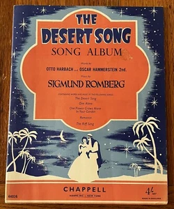 Vintage Sheet Music The Desert Song Song Album Sigmund Romberg - Picture 1 of 3