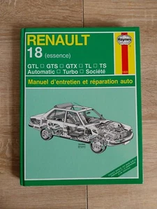 Revue technique HAYNES RENAULT 18 Turbo 1.4 1.6 2.0 Gtx Gts GtL TS TL Automatic - Picture 1 of 22