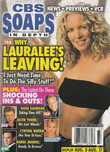 CBS Soaps In Depth Aug 17, 1999 LAURALEE BELL-TOM EPLIN-HUNTER TYLO-JOIE LENZ-GL - Foto 1 di 2