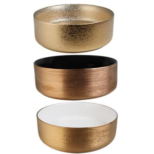 Multiple options Rose Gold/gold Round Ceramic Basin Sink Bowl Vessel Sink+drain - Imagen 1 de 61
