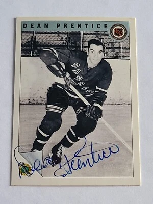 Dean Prentice (Deceased) Signed 1991-92 Ultimate Original Six Card #27 AUTO - Image 1 of 2